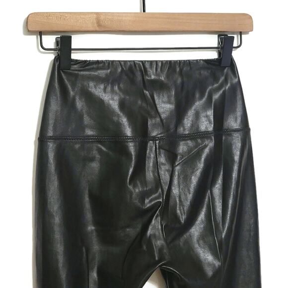 Aritzia Wilfred Free Vegan Faux Leather Black Skinny Legging Pant Chic Size XXS - Picture 8 of 13